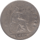 1840 FOURPENCE ( FAIR ) - Fourpence - Cambridgeshire Coins