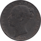 1841 FARTHING ( VF ) 1 - Farthing - Cambridgeshire Coins