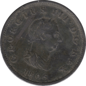 1806 HALFPENNY ( VF ) 1