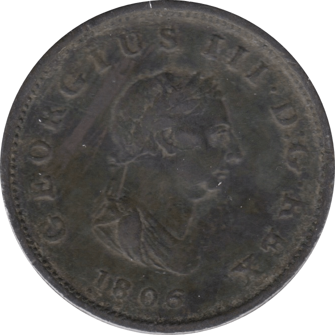 1806 HALFPENNY ( VF ) 1