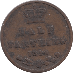 1844 HALF FARTHING ( FINE ) 1 - Half Farthing - Cambridgeshire Coins