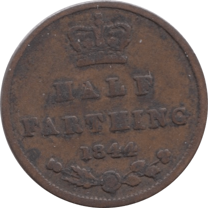 1844 HALF FARTHING ( FINE ) 1 - Half Farthing - Cambridgeshire Coins