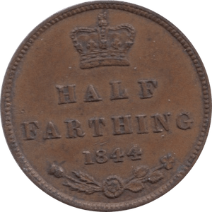 1844 HALF FARTHING ( AUNC ) 1 - Half Farthing - Cambridgeshire Coins