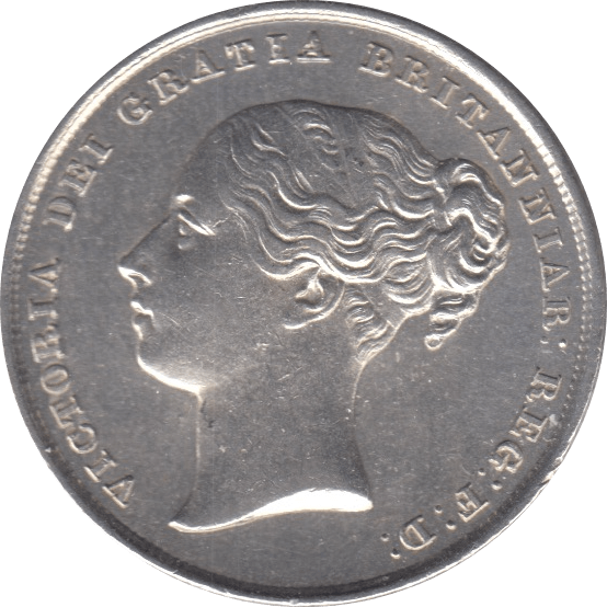 1842 SHILLING ( AUNC ) - Shilling - Cambridgeshire Coins