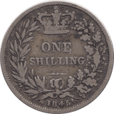 1845 SHILLING ( GF ) - Shilling - Cambridgeshire Coins