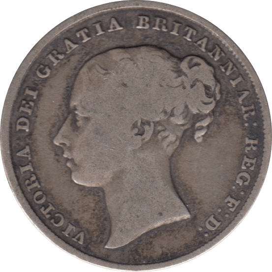 1845 SHILLING ( GF ) - Shilling - Cambridgeshire Coins