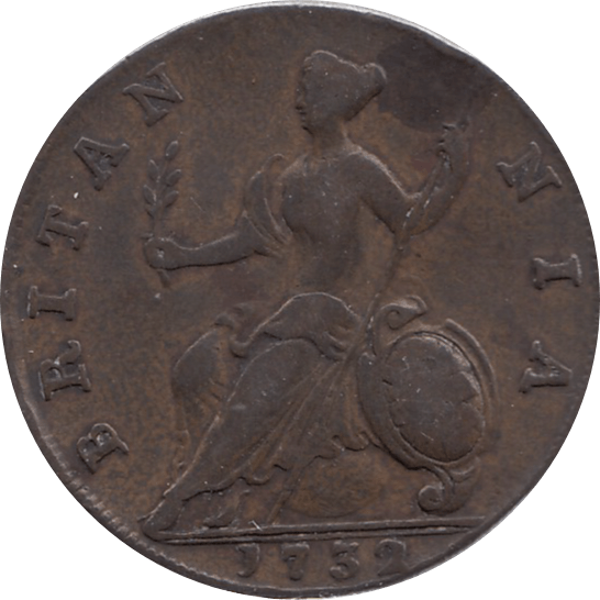 1732 HALFPENNY ( VF )