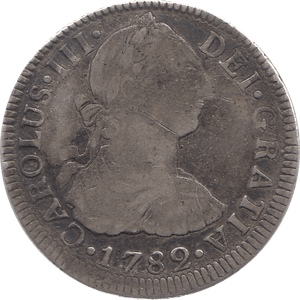 1782 SILVER 2 REALES SPAIN BOLIVIA