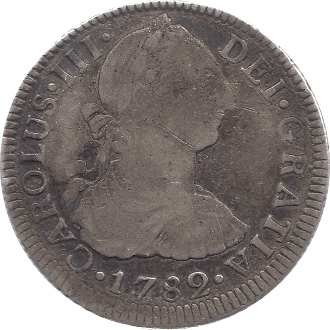 1782 SILVER 2 REALES SPAIN BOLIVIA