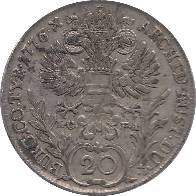 1776 SILVER 20 KREUZER BAVARIA