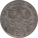 1776 SILVER 20 KREUZER BAVARIA