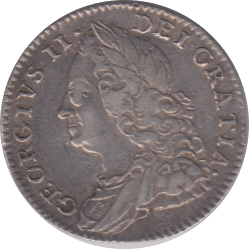 1758 SIXPENCE ( VF ) 3