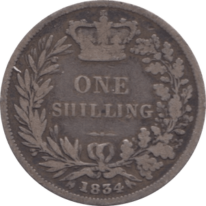 1834 SHILLING ( FAIR ) - Shilling - Cambridgeshire Coins