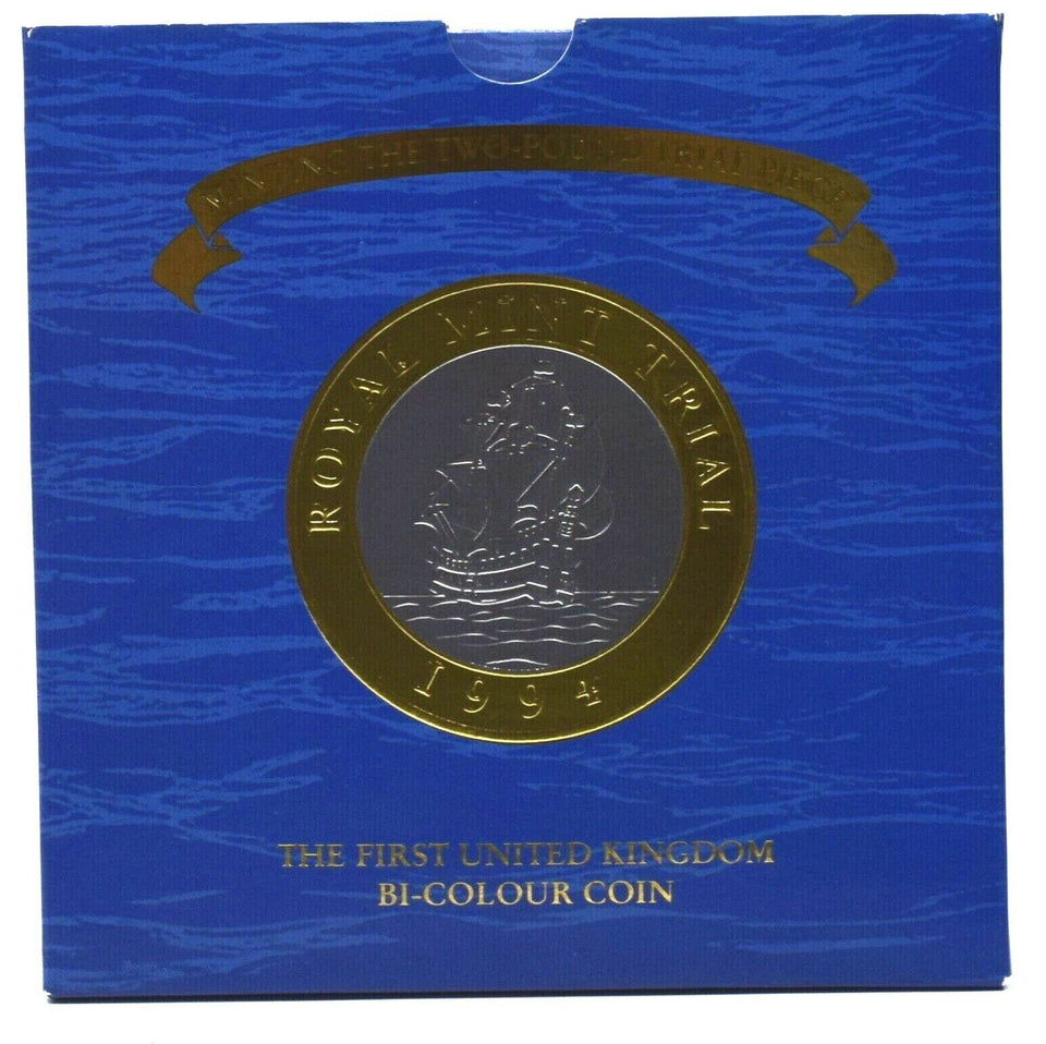 Coin £2 1994 Brilliant Uncirculated Royal Mint Trial Piece Pack Bi Colour BU - Cambridgeshire Coins