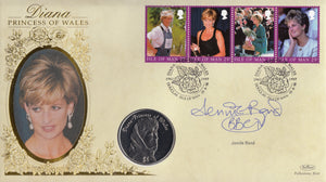 DIANA PRINCESS OF WALES $1 COIN COVER SIGNED BY JENNIE BOND CC72 - coin covers - Cambridgeshire Coins