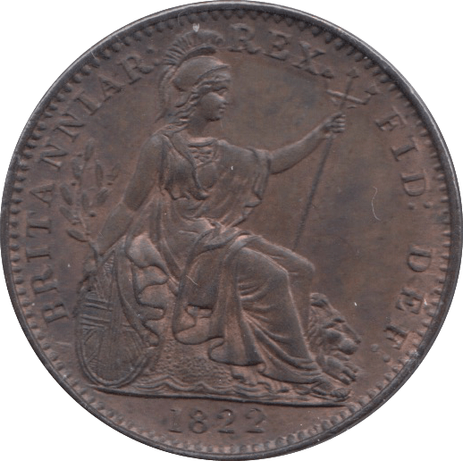 1822 FARTHING ( BU ) 1