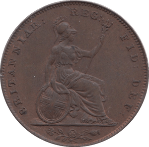 1847 FARTHING ( AUNC ) 1 - Farthing - Cambridgeshire Coins