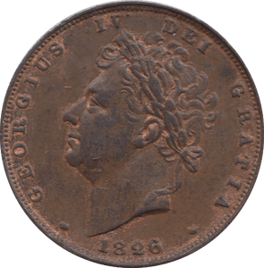 1826 FARTHING ( EF ) 1 - Farthing - Cambridgeshire Coins