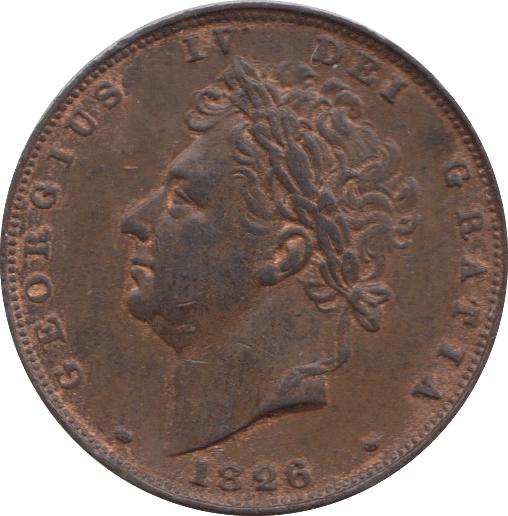 1826 FARTHING ( EF ) 1 - Farthing - Cambridgeshire Coins