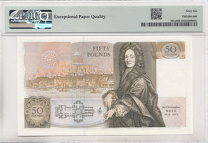 FIFTY POUNDS BANKNOTE SOMERSET PMG 66 GEM UNCIRCULATED A06252756 - £50 Banknotes - Cambridgeshire Coins