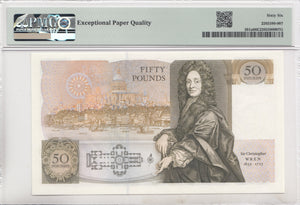 FIFTY POUNDS BANKNOTE SOMERSET PMG 66 GEM UNCIRCULATED A06252757 - £50 Banknotes - Cambridgeshire Coins
