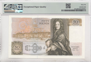 FIFTY POUNDS BANKNOTE SOMERSET PMG 66 GEM UNCIRCULATED A06252759 - £50 Banknotes - Cambridgeshire Coins