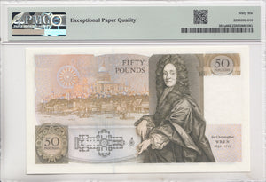 FIFTY POUNDS BANKNOTE SOMERSET PMG 66 GEM UNCIRCULATED A06252760 - £50 Banknotes - Cambridgeshire Coins