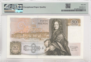 FIFTY POUNDS BANKNOTE SOMERSET PMG 66 GEM UNCIRCULATED A06252761 - £50 Banknotes - Cambridgeshire Coins