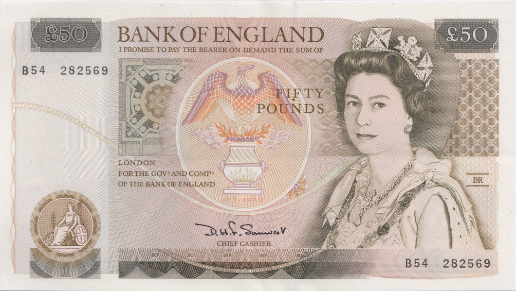 FIFTY POUNDS BANKNOTE SOMERSET REF £50-6 - £50 Banknotes - Cambridgeshire Coins