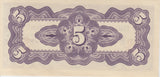 FIVE CENT JAPANESE GOVERNMENT JAPANESE BANKNOTE REF 197 - WORLD BANKNOTES - Cambridgeshire Coins