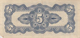 FIVE CENT JAPANESE GOVERNMENT JAPANESE BANKNOTE REF 201 - WORLD BANKNOTES - Cambridgeshire Coins