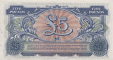 FIVE POUND BRITISH ARMED FORCES ENGLISH BANKNOTE REF 165 - WORLD BANKNOTES - Cambridgeshire Coins