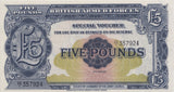 FIVE POUND BRITISH ARMED FORCES ENGLISH BANKNOTE REF 165 - WORLD BANKNOTES - Cambridgeshire Coins