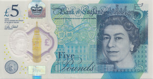 FIVE POUNDS BANKNOTE CLELAND REF £5-54 - £5 BANKNOTES - Cambridgeshire Coins