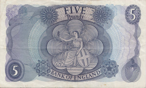 FIVE POUNDS BANKNOTE FFORD REF £5-58 - £5 BANKNOTES - Cambridgeshire Coins
