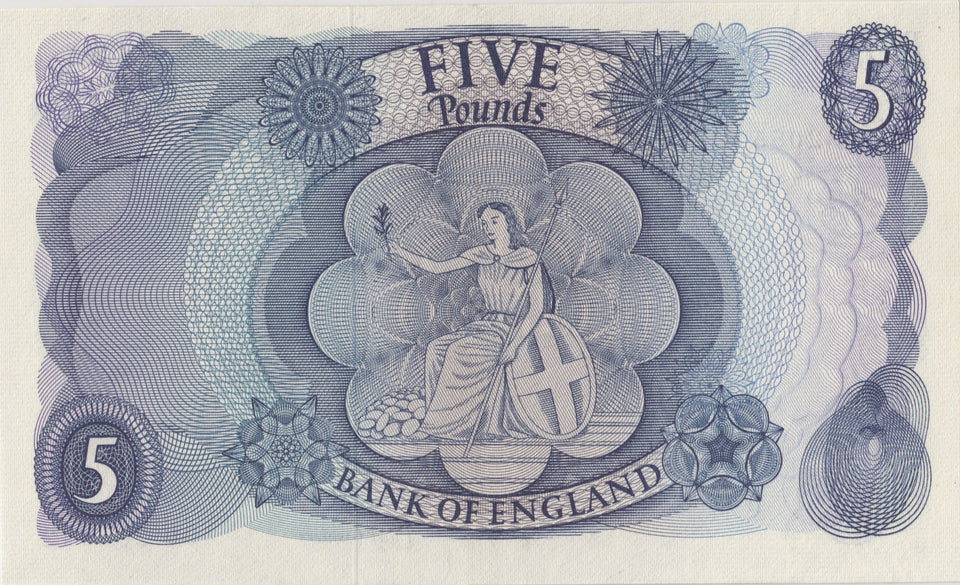 FIVE POUNDS BANKNOTE FFORD REF £5-74 - £5 BANKNOTES - Cambridgeshire Coins