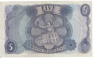 FIVE POUNDS BANKNOTE FORDE £5-1 - £5 BANKNOTES - Cambridgeshire Coins