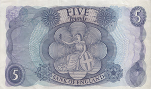 FIVE POUNDS BANKNOTE FORDE REF £5-10 - £5 BANKNOTES - Cambridgeshire Coins