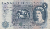 FIVE POUNDS BANKNOTE FORDE REF £5-11 - £5 BANKNOTES - Cambridgeshire Coins