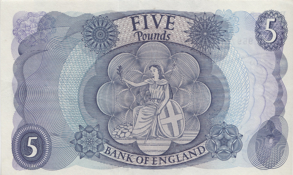 FIVE POUNDS BANKNOTE FORDE REF £5-12 - £5 BANKNOTES - Cambridgeshire Coins