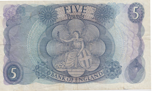 FIVE POUNDS BANKNOTE FORDE REF £5-2 - £5 BANKNOTES - Cambridgeshire Coins