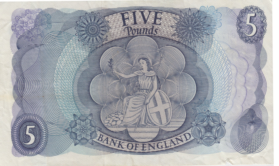 FIVE POUNDS BANKNOTE FORDE REF £5-4 - £5 BANKNOTES - Cambridgeshire Coins