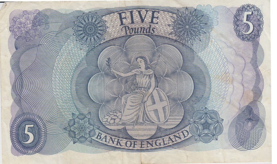 FIVE POUNDS BANKNOTE FORDE REF £5-6 - £5 BANKNOTES - Cambridgeshire Coins