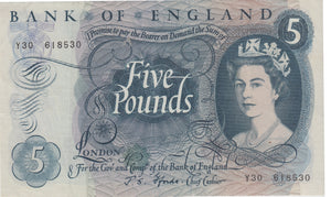 FIVE POUNDS BANKNOTE FORDE REF £5-6 - £5 BANKNOTES - Cambridgeshire Coins