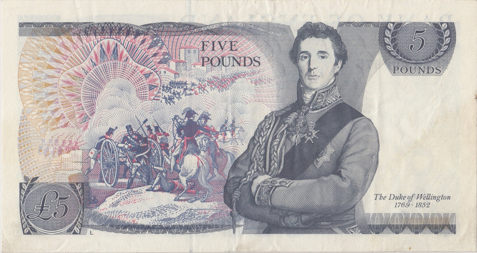 FIVE POUNDS BANKNOTE GILL REF £5-12 - £5 BANKNOTES - Cambridgeshire Coins