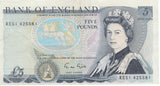FIVE POUNDS BANKNOTE GILL REF £5-21 - £5 BANKNOTES - Cambridgeshire Coins