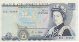 FIVE POUNDS BANKNOTE GILL REF £5-21 - £5 BANKNOTES - Cambridgeshire Coins