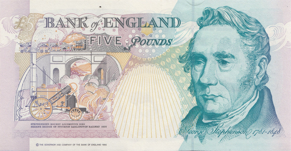 FIVE POUNDS BANKNOTE GILL REF £5-28 - £5 BANKNOTES - Cambridgeshire Coins
