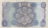FIVE POUNDS BANKNOTE HOLLOM REF £5-17 - £5 BANKNOTES - Cambridgeshire Coins