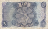 FIVE POUNDS BANKNOTE HOLLOM REF £5-61 - £5 BANKNOTES - Cambridgeshire Coins